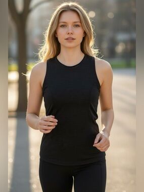Spyder Black Sleeveless Active Tank Top